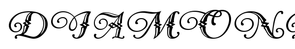 Diamond Dreams font preview